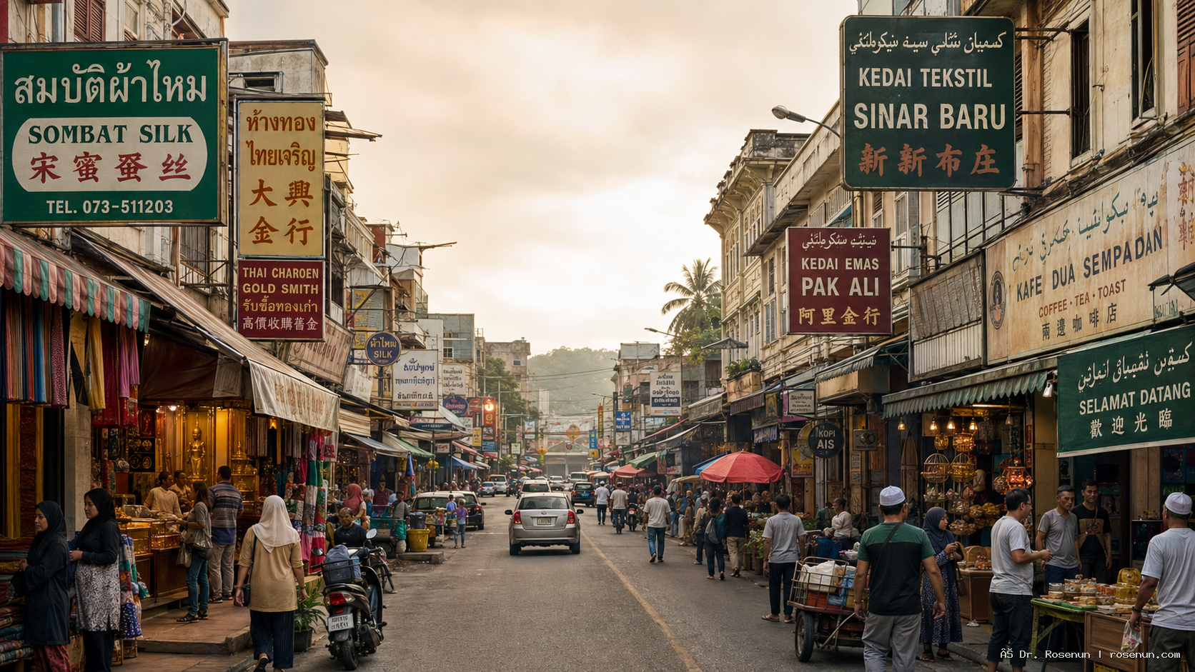 Language, Identity, and Commerce: A Comparative Linguistic Landscape Analysis of Advertisement Signage in the Thailand-Malaysia Borderland
